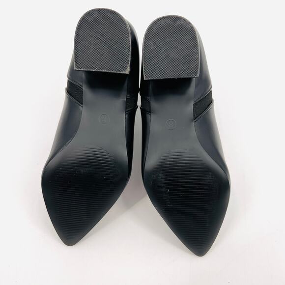 NWOB Lulus Chase Black Pointed Toe Booties Women's Size 8 - Picture 10 of 11